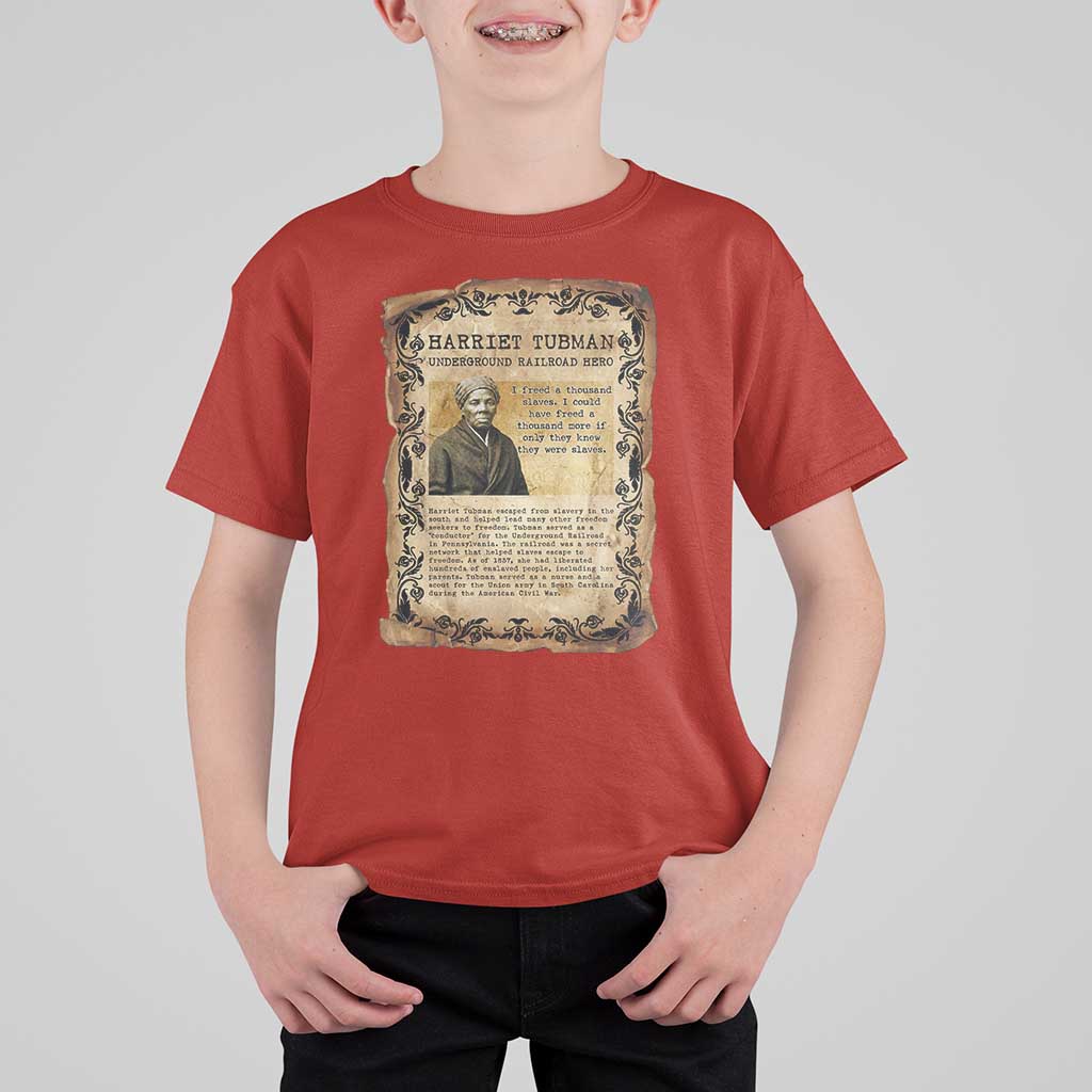 Harriet Tubman T Shirt For Kid Womens History Month Gift