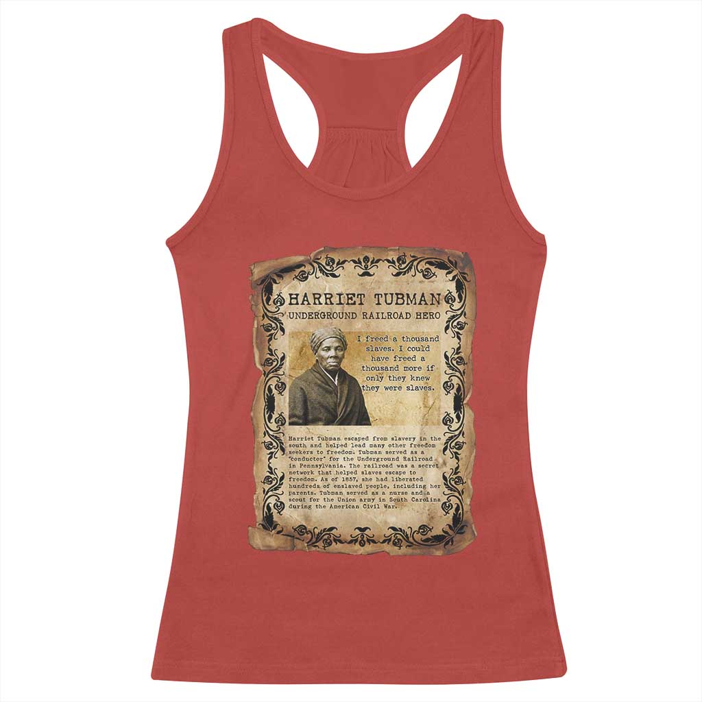 Harriet Tubman Racerback Tank Top Womens History Month Gift