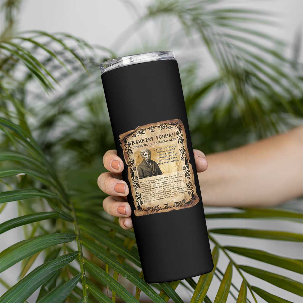 Harriet Tubman Skinny Tumbler Womens History Month Gift