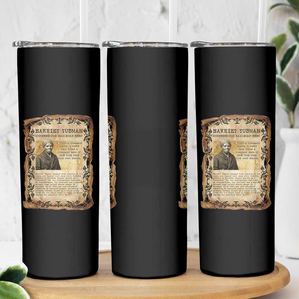Harriet Tubman Skinny Tumbler Womens History Month Gift