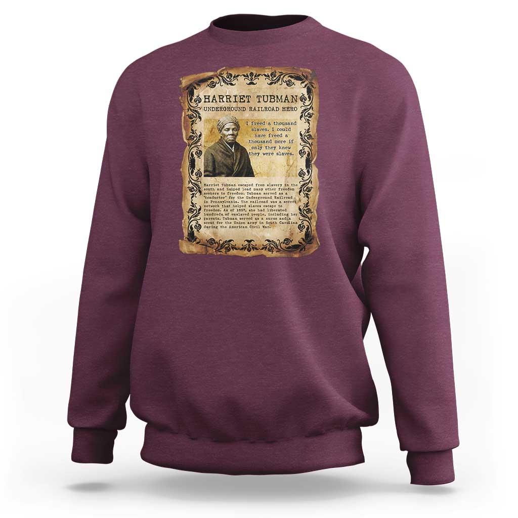 Harriet Tubman Sweatshirt Womens History Month Gift
