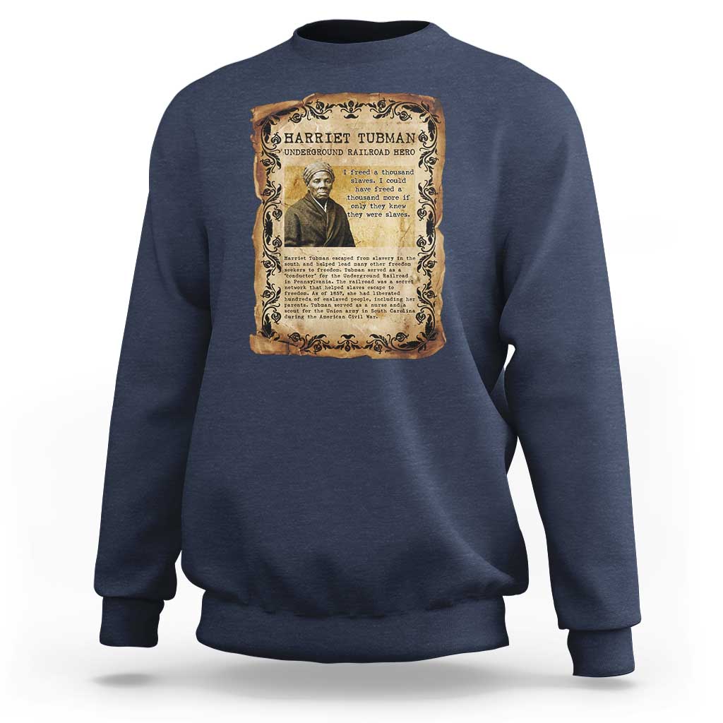 Harriet Tubman Sweatshirt Womens History Month Gift