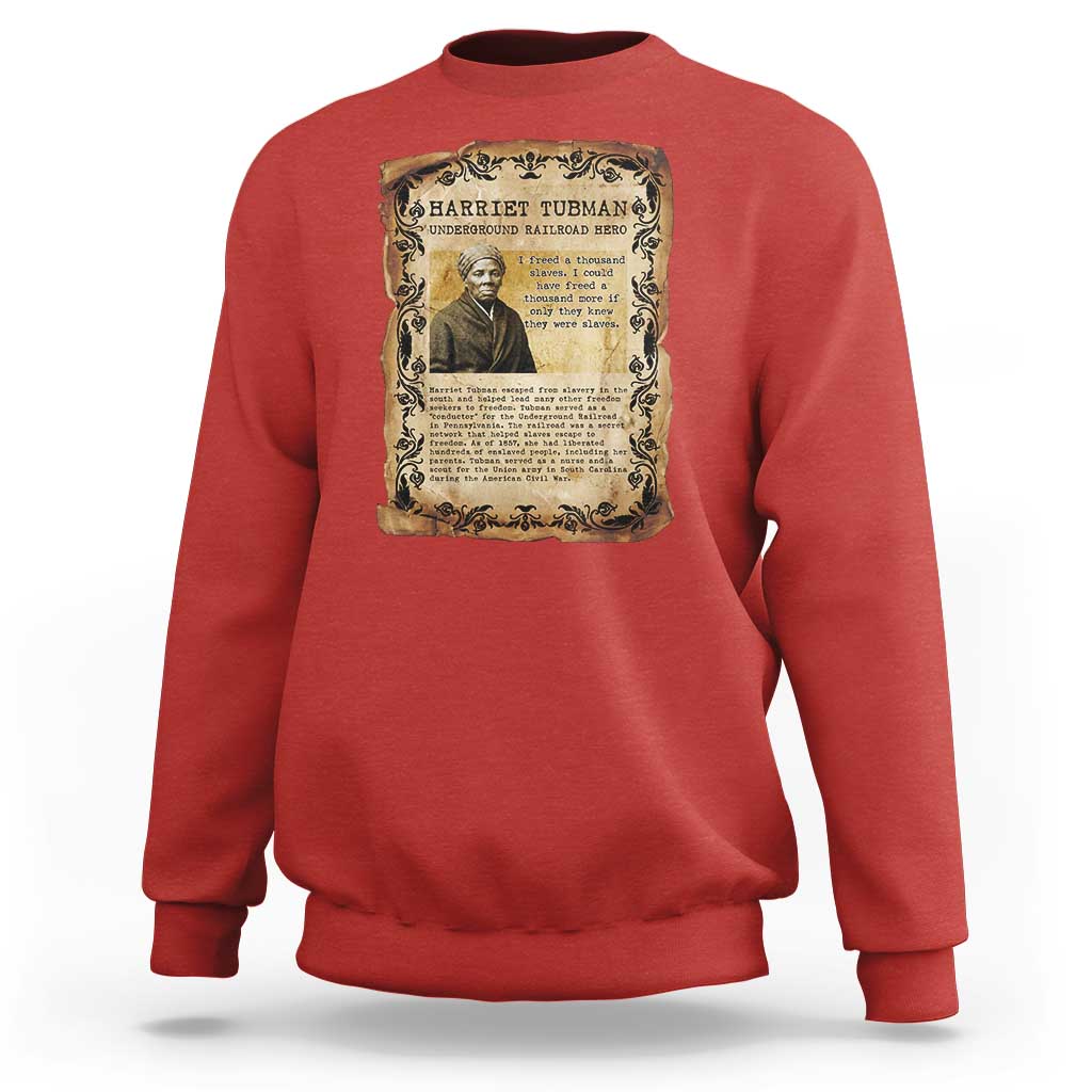 Harriet Tubman Sweatshirt Womens History Month Gift