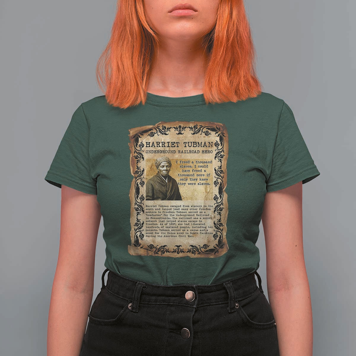 Harriet Tubman T Shirt For Women Womens History Month Gift