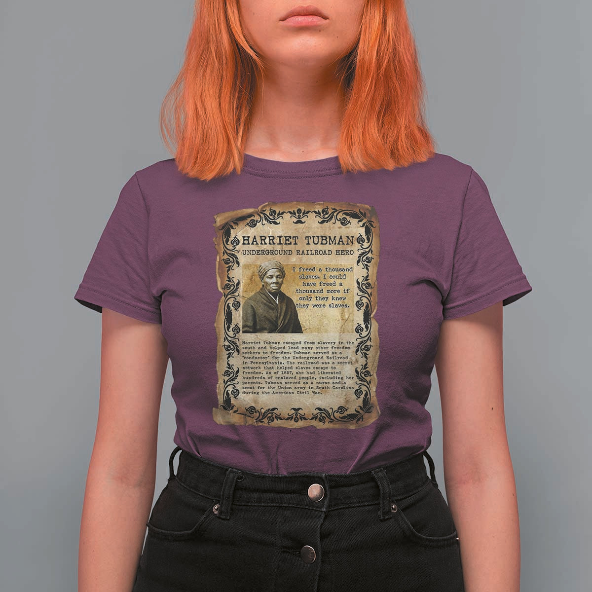 Harriet Tubman T Shirt For Women Womens History Month Gift