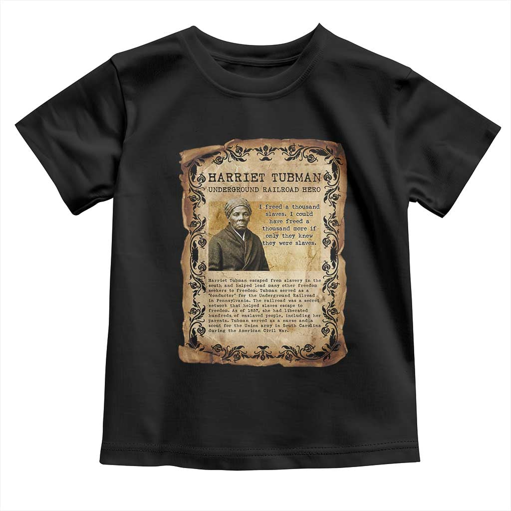 Harriet Tubman Toddler T Shirt Womens History Month Gift