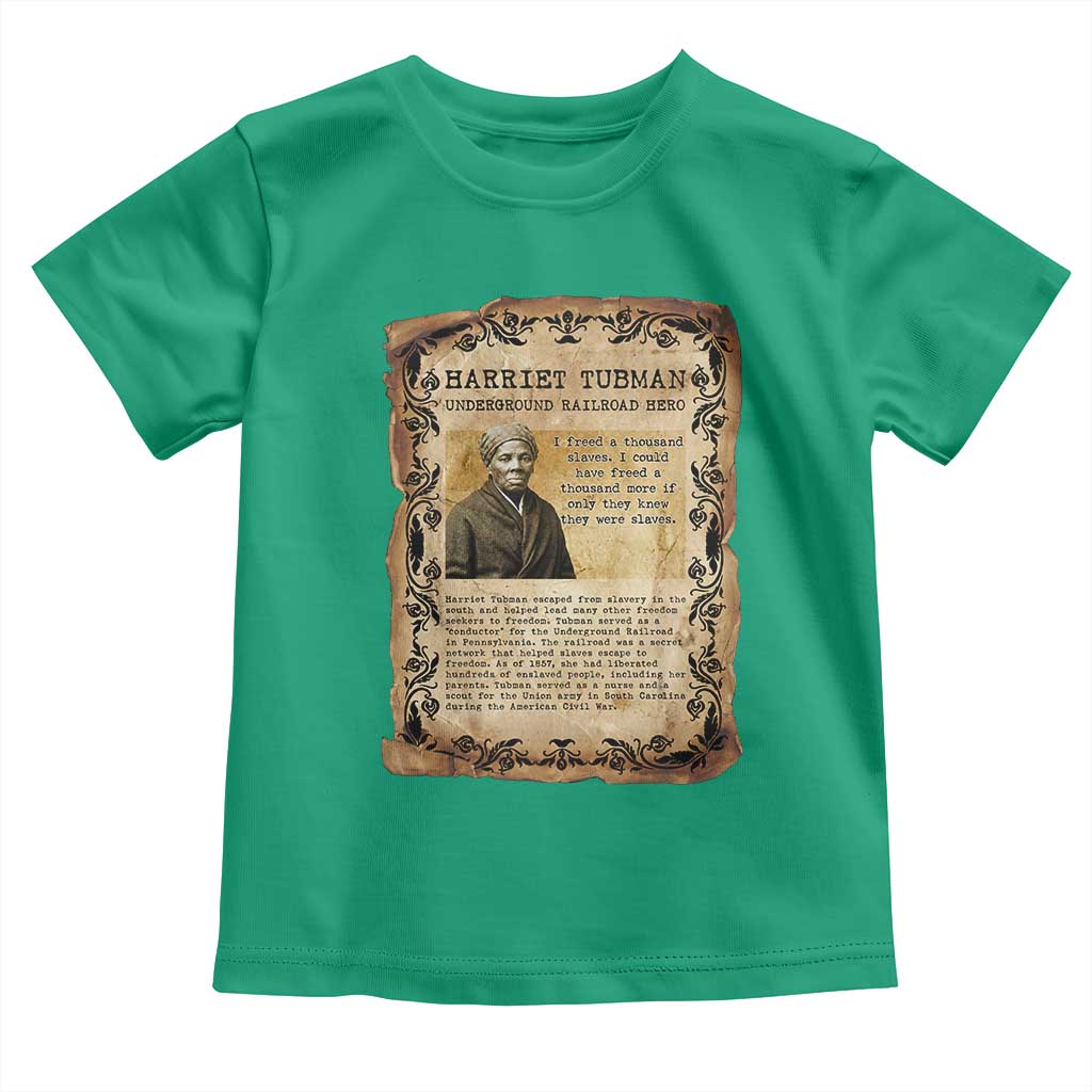 Harriet Tubman Toddler T Shirt Womens History Month Gift