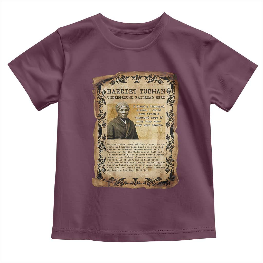 Harriet Tubman Toddler T Shirt Womens History Month Gift