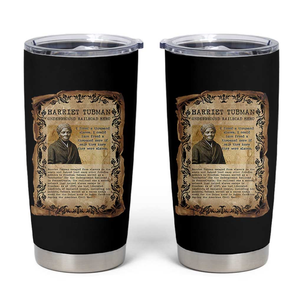 Harriet Tubman Tumbler Cup Womens History Month Gift