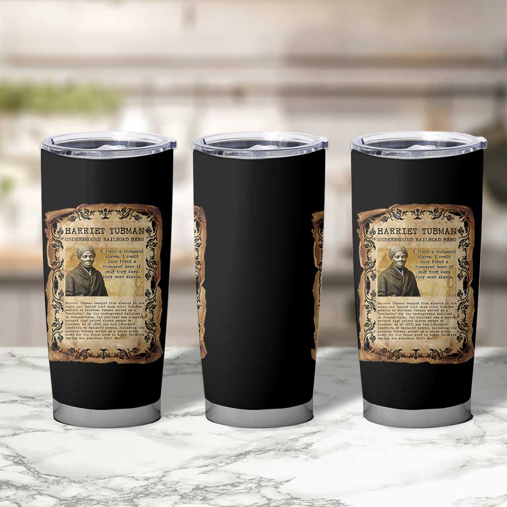Harriet Tubman Tumbler Cup Womens History Month Gift