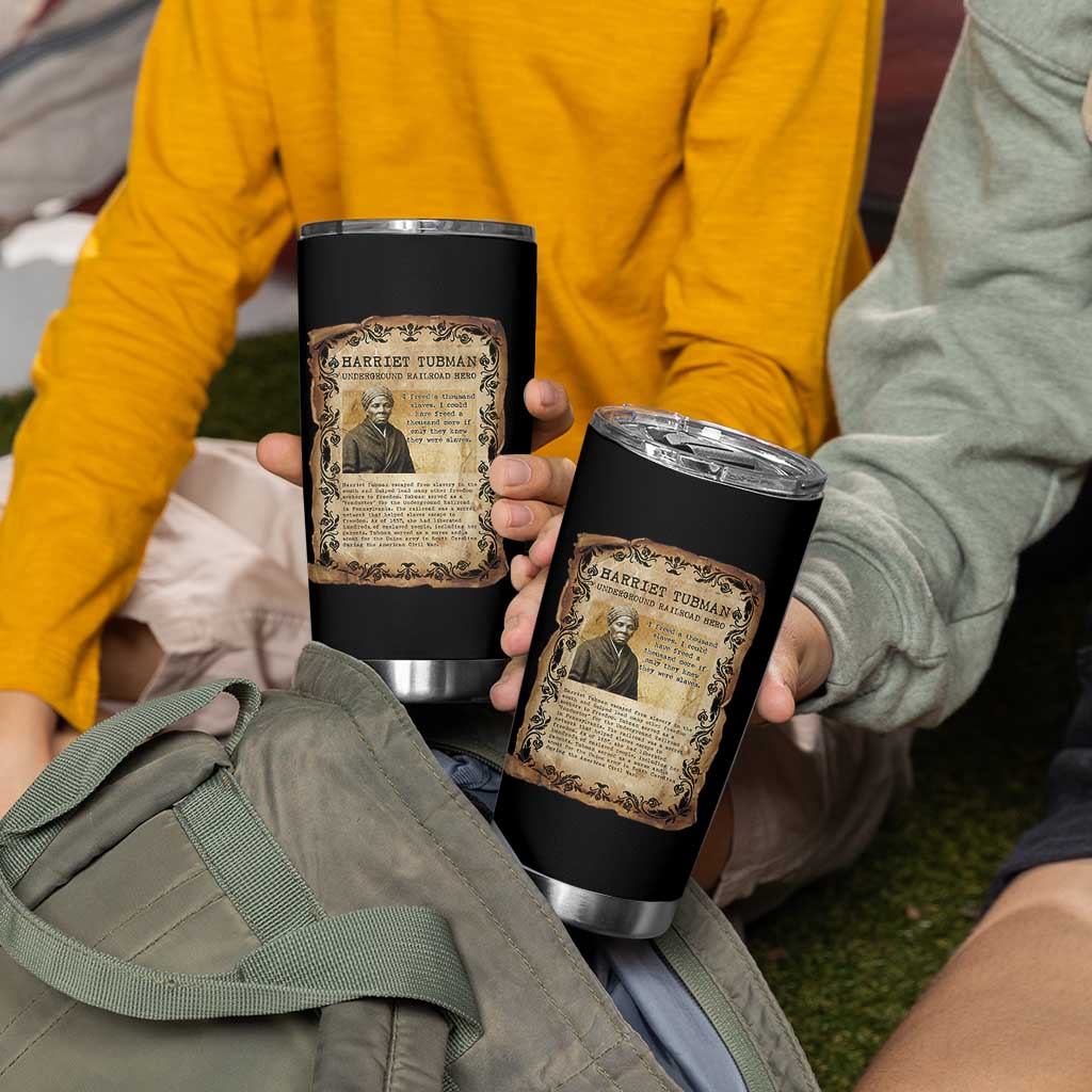 Harriet Tubman Tumbler Cup Womens History Month Gift