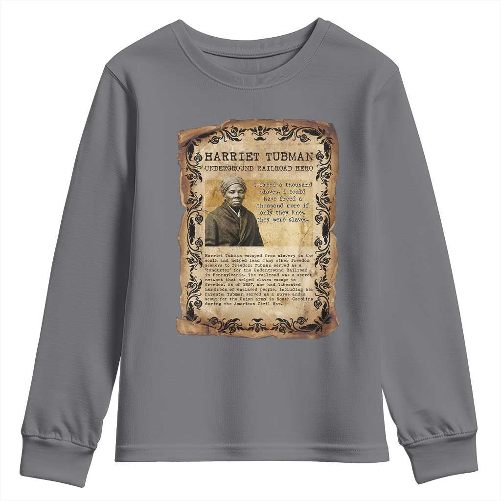 Harriet Tubman Youth Sweatshirt Womens History Month Gift