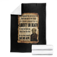 Harriet Tubman Throw Blanket Liberty Or Death Black History Legacy