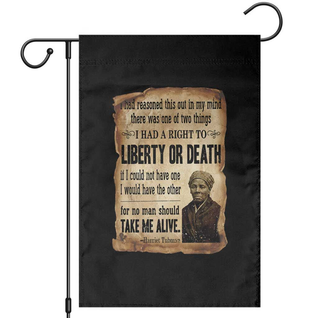 Harriet Tubman Garden Flag Liberty Or Death Black History Legacy
