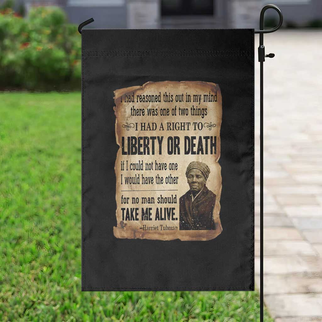 Harriet Tubman Garden Flag Liberty Or Death Black History Legacy