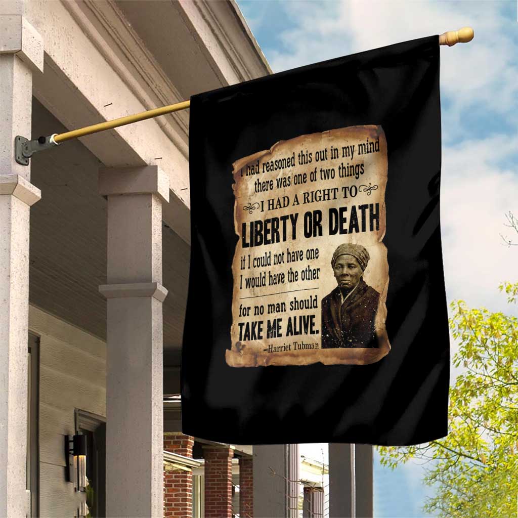 Harriet Tubman Garden Flag Liberty Or Death Black History Legacy