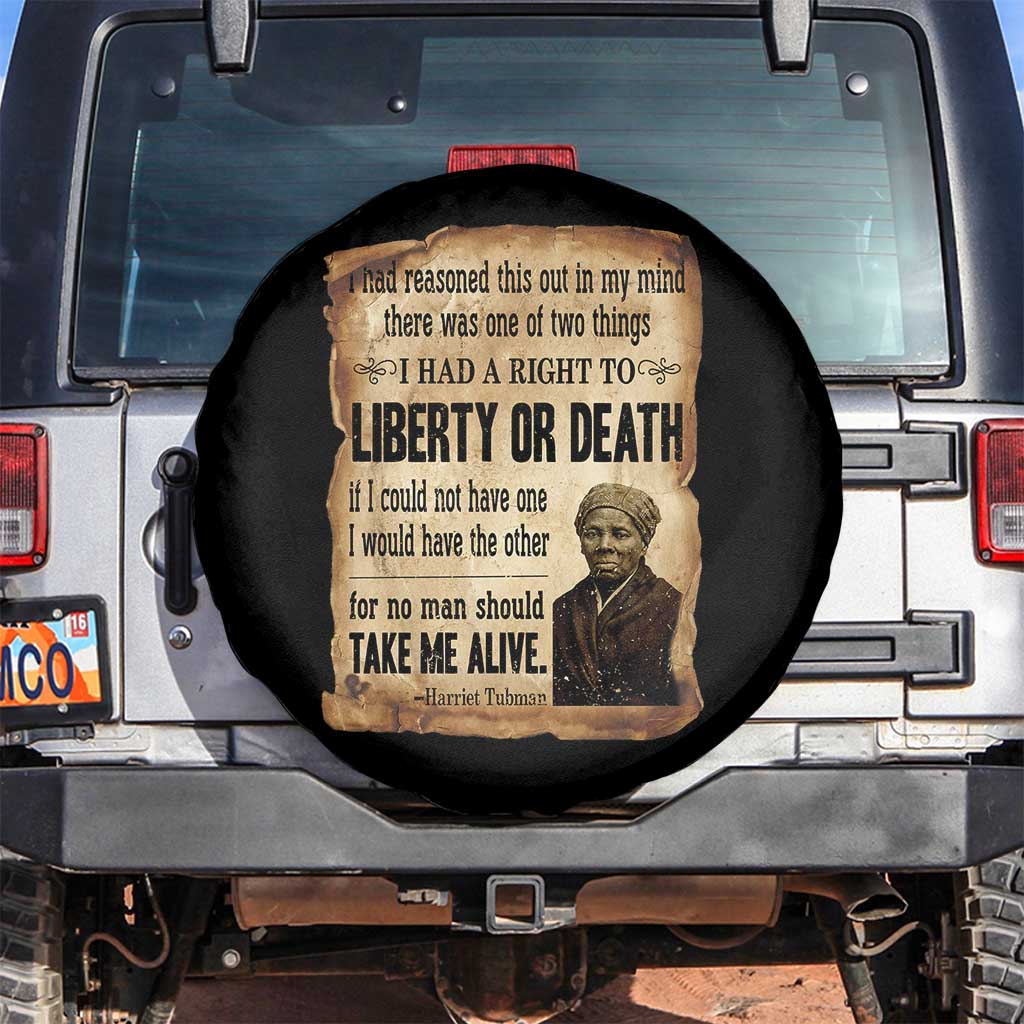 Harriet Tubman Spare Tire Cover Liberty Or Death Black History Legacy