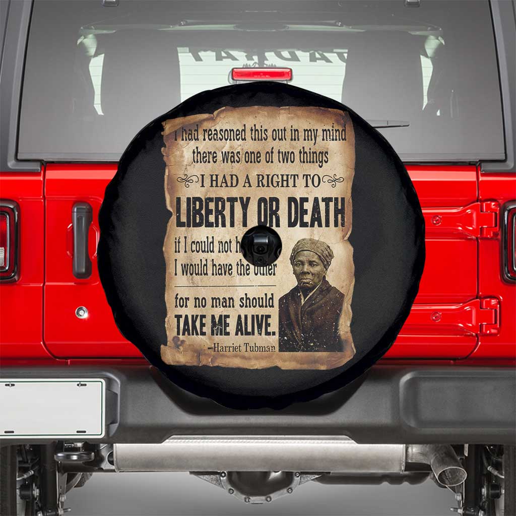 Harriet Tubman Spare Tire Cover Liberty Or Death Black History Legacy