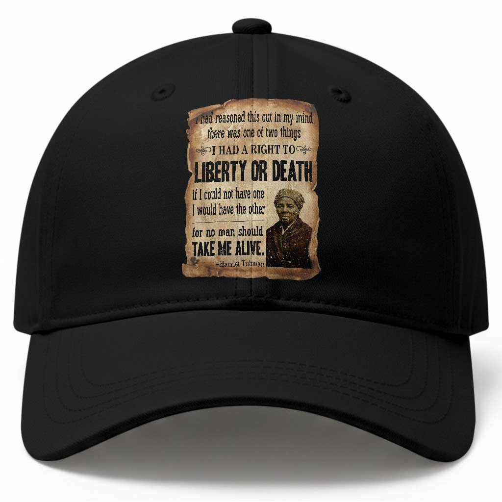 Harriet Tubman Baseball Cap Liberty Or Death Black History Legacy