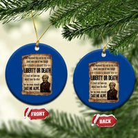 Harriet Tubman Ceramic Ornament Liberty Or Death Black History Legacy