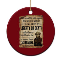 Harriet Tubman Ceramic Ornament Liberty Or Death Black History Legacy