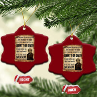Harriet Tubman Ceramic Ornament Liberty Or Death Black History Legacy