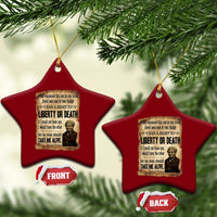 Harriet Tubman Ceramic Ornament Liberty Or Death Black History Legacy