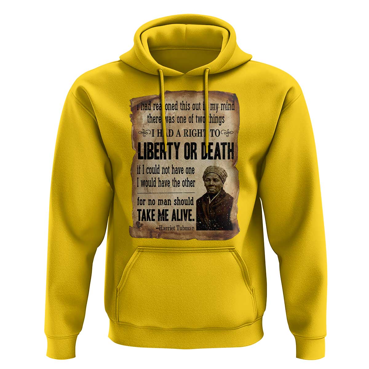 Harriet Tubman Hoodie Liberty Or Death Black History Legacy