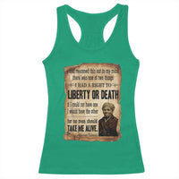 Harriet Tubman Racerback Tank Top Liberty Or Death Black History Legacy