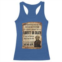 Harriet Tubman Racerback Tank Top Liberty Or Death Black History Legacy