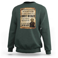 Harriet Tubman Sweatshirt Liberty Or Death Black History Legacy