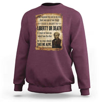 Harriet Tubman Sweatshirt Liberty Or Death Black History Legacy