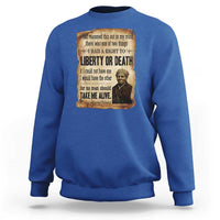 Harriet Tubman Sweatshirt Liberty Or Death Black History Legacy