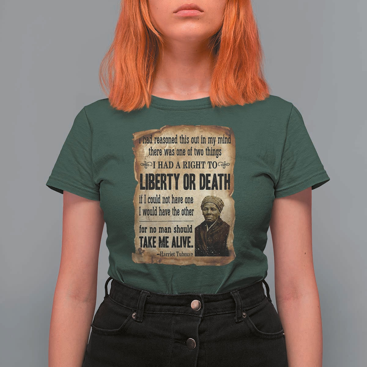 Harriet Tubman T Shirt For Women Liberty Or Death Black History Legacy