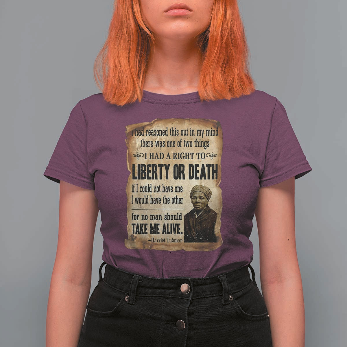 Harriet Tubman T Shirt For Women Liberty Or Death Black History Legacy