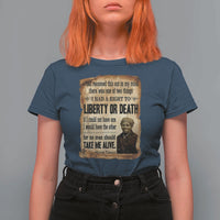 Harriet Tubman T Shirt For Women Liberty Or Death Black History Legacy