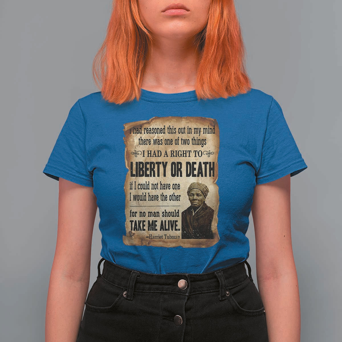 Harriet Tubman T Shirt For Women Liberty Or Death Black History Legacy