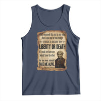 Harriet Tubman Tank Top Liberty Or Death Black History Legacy