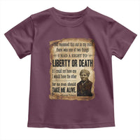 Harriet Tubman Toddler T Shirt Liberty Or Death Black History Legacy