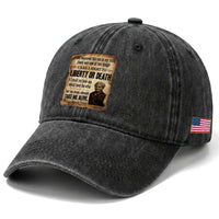 Harriet Tubman Washed Cotton Baseball Cap Liberty Or Death Black History Legacy