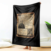 Harriet Tubman Newspaper Throw Blanket Slavery Freedom Fighter Historical
