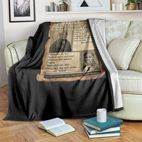 Harriet Tubman Newspaper Throw Blanket Slavery Freedom Fighter Historical