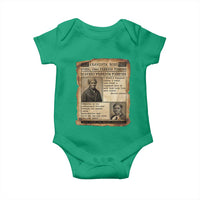 Harriet Tubman Newspaper Baby Onesie Slavery Freedom Fighter Historical