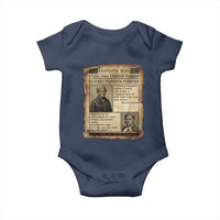Harriet Tubman Newspaper Baby Onesie Slavery Freedom Fighter Historical