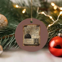 Harriet Tubman Newspaper Ceramic Ornament Slavery Freedom Fighter Historical