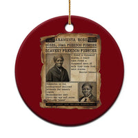 Harriet Tubman Newspaper Ceramic Ornament Slavery Freedom Fighter Historical