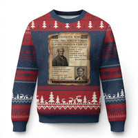 Harriet Tubman Newspaper Ugly Christmas Sweater Slavery Freedom Fighter Historical