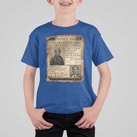 Harriet Tubman Newspaper T Shirt For Kid Slavery Freedom Fighter Historical