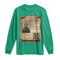 Harriet Tubman Newspaper Long Sleeve Shirt Slavery Freedom Fighter Historical
