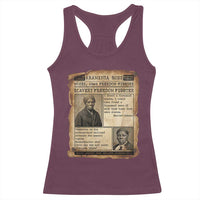 Harriet Tubman Newspaper Racerback Tank Top Slavery Freedom Fighter Historical